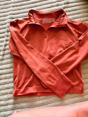 PINK Active Seamless 1/4 Zip Pullover